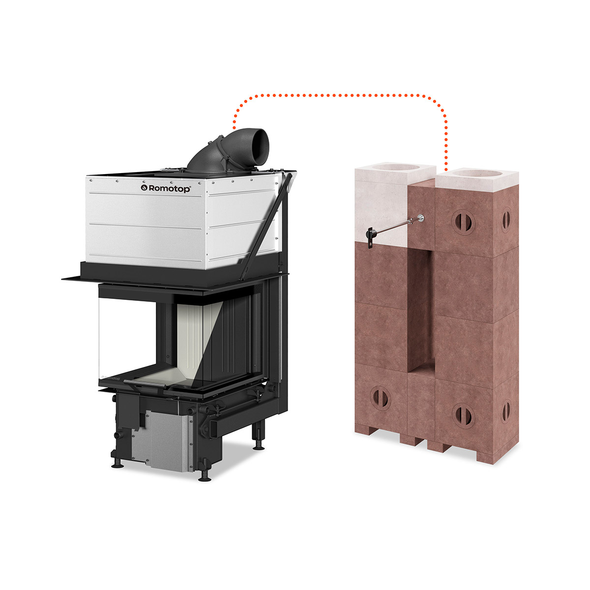 [PL: Wkłady kominkowe] IMPRESSION Z MODUŁOWYM SYSTEMEM AKUMULACYJNYM AMS
