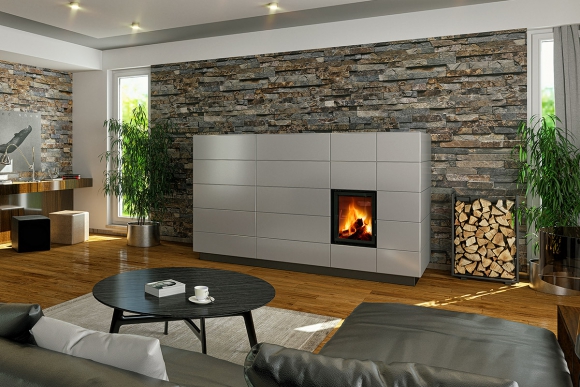 DYNAMIC 3G 44.55.01 - wkład piecowy do profesjonalnych akumulacyjnych zastosowań z podwójnym przeszkleniem