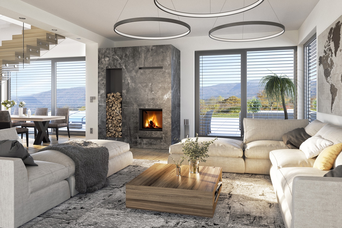 IMPRESSION 2g 67.60.01 - wkład kominkowy z podwójną szybą